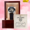 Personalized Valentine's Day Gifts For Him To My Man Openwork Watches