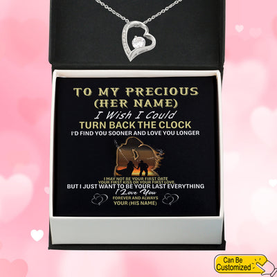 Personalized Valentine's Day Gifts My Precious Wife Forever Love Necklace