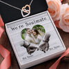 Personalized Valentine's Day Gifts Soulmate Interlocking Hearts Necklace