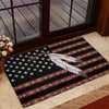Native American Flag Feather Doormat
