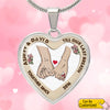 Personalized Valentine's Day Gifts Together Since Heart Necklace