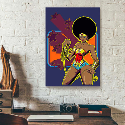 Black Wonder Woman Canvas Prints PAN16667