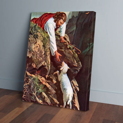Jesus Save Sheep Canvas Prints PAN11655