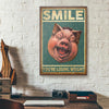 Smile You're Losing Weight Pig Canvas Prints