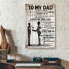 To My Dad Son Canvas Prints