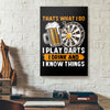 Thats What I Do I Play Darts I Drink Canvas Prints