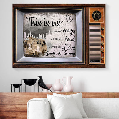 This Is Us A Little Of Crazy Camping Love Canvas Prints