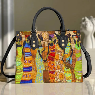 African Afro Art Purse Tote Bag Handbag For Women