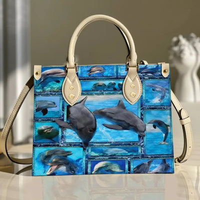Dolphin Lover Purse Tote Bag Handbag For Women