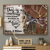 Personalized Valentine Day Gifts Deer Hunting Poster This Is Us A Little Bit Crazy