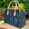 Turquoise Dragon Scales Skin Purse Tote Bag Handbag For Women