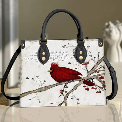 Red Cardinal Bird Purse Tote Bag Handbag For Women PANLTO0117