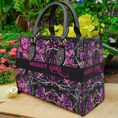 Hunting Muddy Girl Pink Camo Purse Tote Bag Handbag For Women