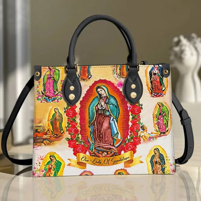 Our Lady Of Guadalupe Christian Purse Tote Bag Handbag For Women