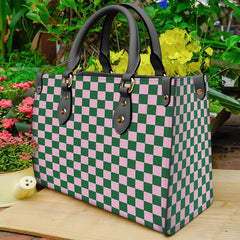 P&G (Pink & Green) Checkerboard Handbag