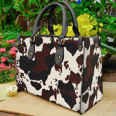 Cowhide Dairy Cow Purse Tote Bag Handbag For Women PANLTO0058
