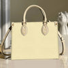 Pastel Yellow Cotton Candy Color Purse Tote Bag Handbag For Women