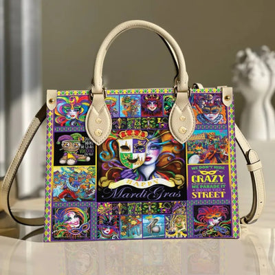 Mardi Gras Hum Mel Purse Tote Bag Handbag For Women PANLTO0053