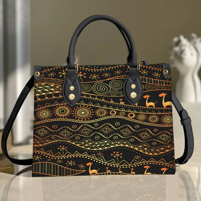 Africa African Gold Purse Tote Bag Handbag For Women