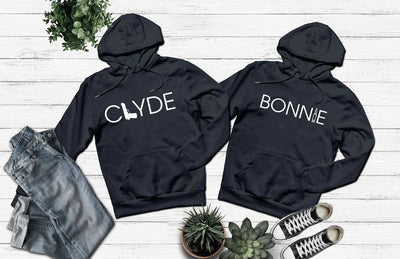 Valentine Day Gifts - Couple Hoodie - Clyde And Bonnie PAN2HD0035