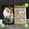 Personalized Valentine Day Gifts Canvas Prints - I'd Find You Sooner & Love You Longer