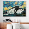 Siberian Husky Starry Night Canvas Prints PANCV01603
