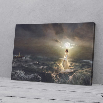 Watching Over Jesus On Water Horizontal Canvas Prints PAN01299