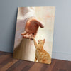Cat And Jesus Canvas Prints PAN17469