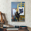 Black Cat Painting A Panther Vertical Canvas Prints PAN03210