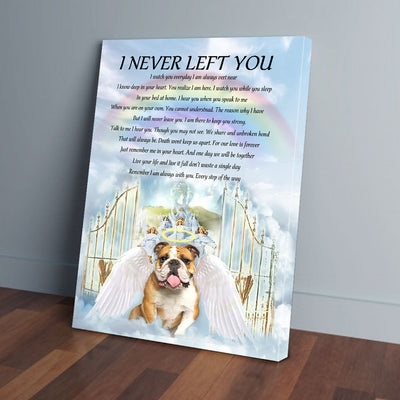 I Never Left You Bulldog Canvas Prints PAN04273