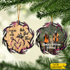Personalized Hunting Couple Ornament Deer Camo