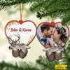 Personalized Photo Hunting Couple Ornament Buck Hoe