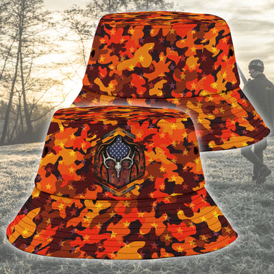 Hunting Camo Orange Bucket Hat