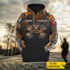 Personalized Hunting Ombre Camo Hoodie Orange