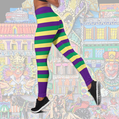 Mardi Gras Costume Legging And Hoodie PAN3DSET0253