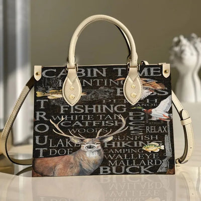 Hunting Quote Wilderness Purse Tote Bag Handbag For Women